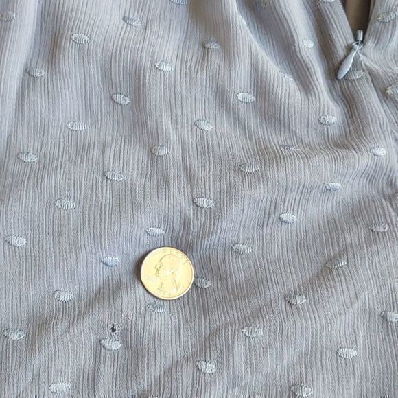 Keepsake Hideaway Blue Hydrangea Ruffled‎ Midi Dress Sz L - Picture 15 of 16